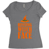 resting witch face Women's Triblend Scoop T-shirt