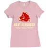 meat is murder tasty tasty murder Ladies Fitted T-Shirt