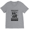 Never Underestimate A Pops With An Engineer Degree V-Neck Tee