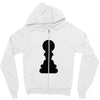 Chess King and Pawn Zipper Hoodie