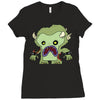 zombie monster Ladies Fitted T-Shirt