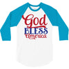 god bless america 3/4 Sleeve Shirt