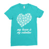 my boxer is my valentine Ladies Fitted T-Shirt