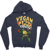vegan pizza power Zipper Hoodie