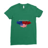america flag Ladies Fitted T-Shirt
