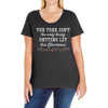 the tree isn't the only getting lit this christmas Ladies Curvy T-Shirt