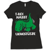 t rex hasst liegest&uuml;tze Ladies Fitted T-Shirt