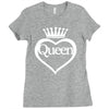 funny  queen of everything gift bride honeymoon hen night fashion fema Ladies Fitted T-Shirt