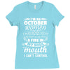 I Am An October Women Ladies Fitted T-Shirt