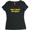 don't invite me places Women's Triblend Scoop T-shirt