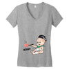 Cute Baby Painter's Mom Love Women's V-Neck T-Shirt