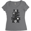 Fight Alone Avengers Women's Triblend Scoop T-shirt