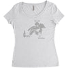 banksy fallen angel Women's Triblend Scoop T-shirt