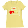 anti war guitar folk music writers Ladies Fitted T-Shirt