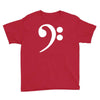bass cleff funny Youth Tee