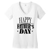 happy father day greeting Women's V-Neck T-Shirt