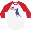 Patriotic T-Rex 3/4 Sleeve Shirt
