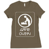 new dad game over, baby daddy parent Ladies Fitted T-Shirt