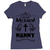 I Am One Blessed Nanny Ladies Fitted T-Shirt