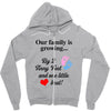 Our Family is Growing Zipper Hoodie