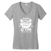 sloth's gym Women's V-Neck T-Shirt