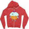 funny cartoon Zipper Hoodie