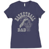 long sleeve s basketball dad Ladies Fitted T-Shirt