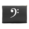 bass clef hat Accessory Pouches