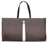 skinny white tie Weekender Totes