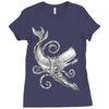 the squid vs Ladies Fitted T-Shirt