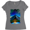 Under The Stars Women's Triblend Scoop T-shirt