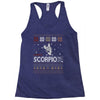 santa scorpio christmas ugly t shirts Racerback Tank