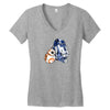 droid hug Women's V-Neck T-Shirt