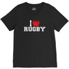 i love rugby mens funny cotton V-Neck Tee