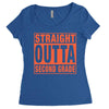 straight outta second grade Women's Triblend Scoop T-shirt