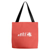 evolution of a drummer Tote Bags