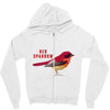 Red Sparrow Zipper Hoodie
