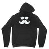 hipster glasses and moustache Unisex Hoodie