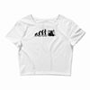 evolution of drummer Crop Top