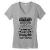 I Am A January Women Women's V-Neck T-Shirt