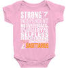 Strong Independent Motivated Sagittarius Baby Onesie