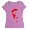 hellboy comic superhero cool Women's Triblend Scoop T-shirt