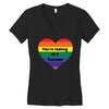 You're Looking At A Rainbow Women's V-Neck T-Shirt
