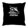 buddy f&auml;ngt nur gro&szlig;e fische funny Throw Pillow