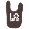 i recycle girls  funny Baby Bibs