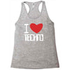 i love techno Racerback Tank