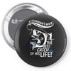 the best catch of his life! Pin-back button