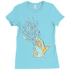 shark attack Ladies Fitted T-Shirt