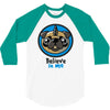believe in pugcorns 3/4 Sleeve Shirt