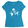 devil horns Women's Triblend Scoop T-shirt